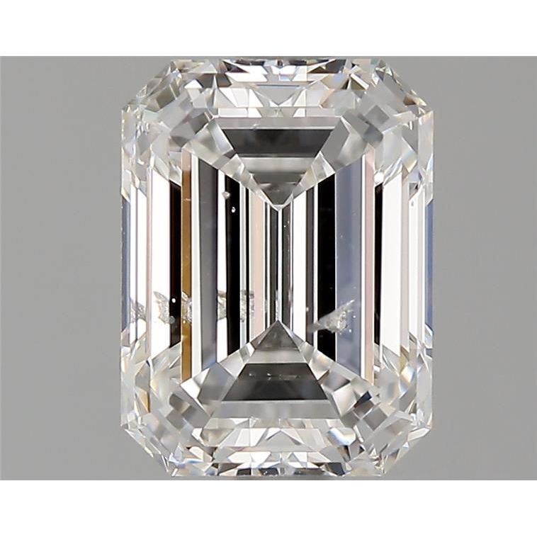 2.01 Carat Emerald Loose Diamond, E, I1, Ideal, GIA Certified | Thumbnail