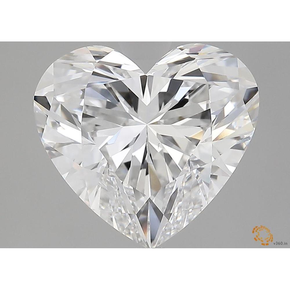 5.01 Carat Heart Loose Diamond, E, VS2, Super Ideal, GIA Certified | Thumbnail