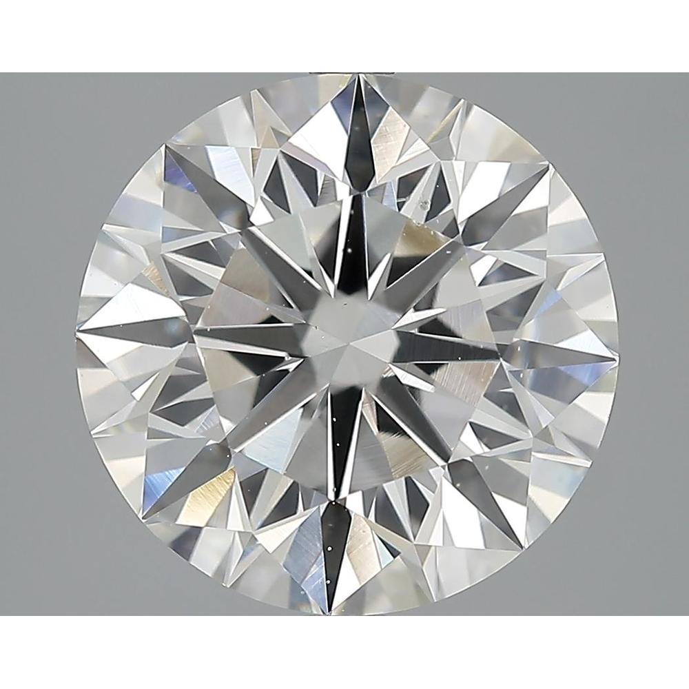 5.73 Carat Round Loose Diamond, F, SI1, Super Ideal, GIA Certified