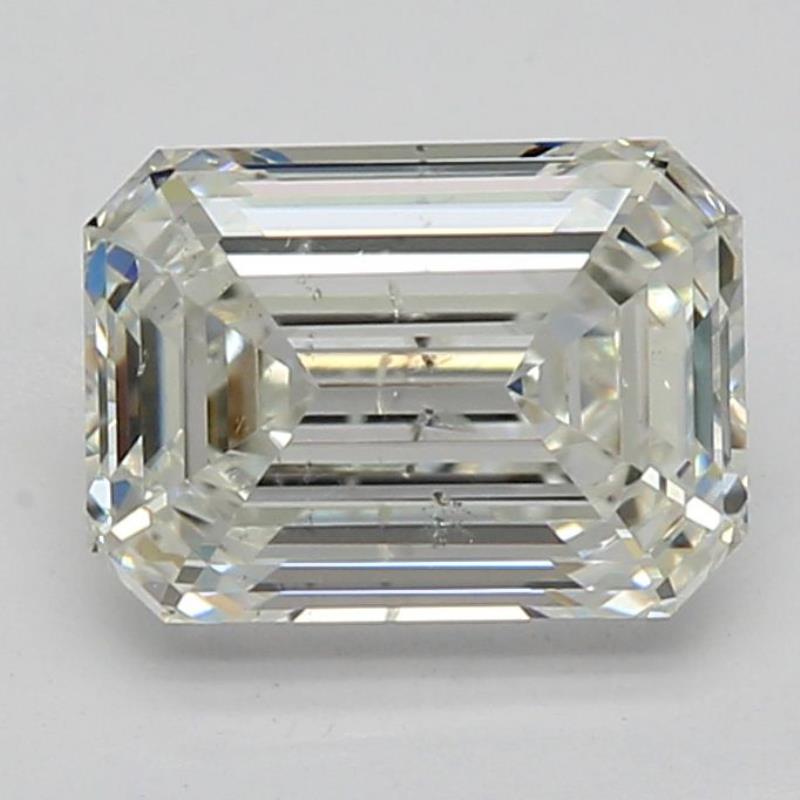 0.92 Carat Emerald Loose Diamond, H, SI2, Ideal, GIA Certified | Thumbnail