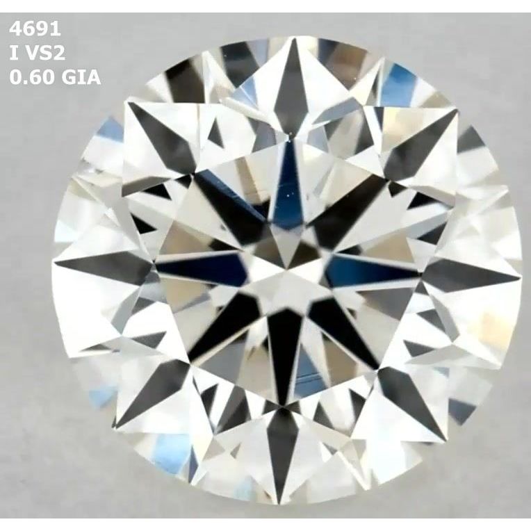 0.60 Carat Round Loose Diamond, I, VS2, Super Ideal, GIA Certified | Thumbnail