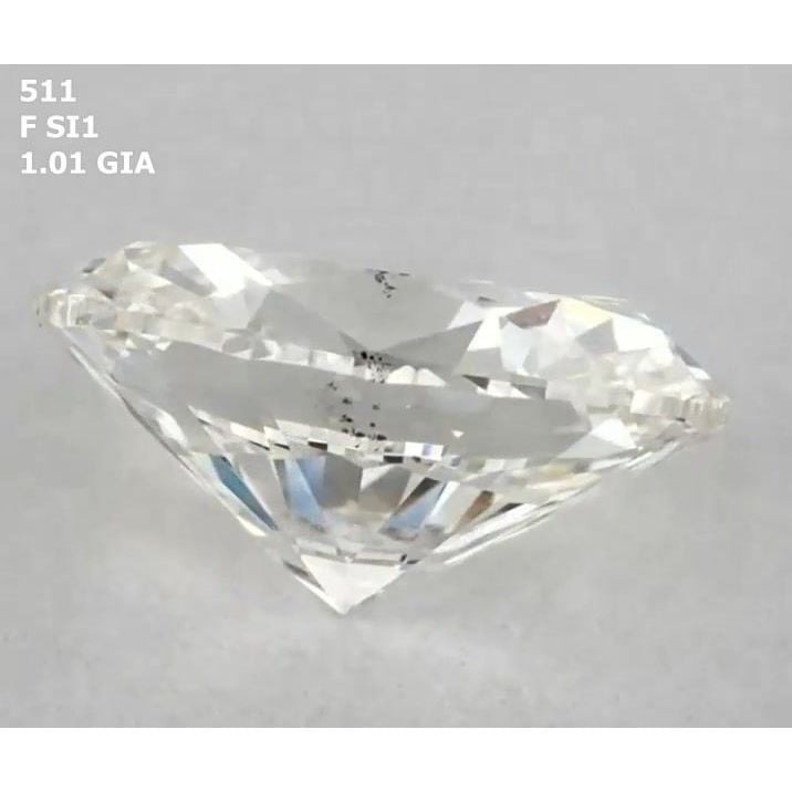 1.01 Carat Oval Loose Diamond, F, SI1, Ideal, GIA Certified