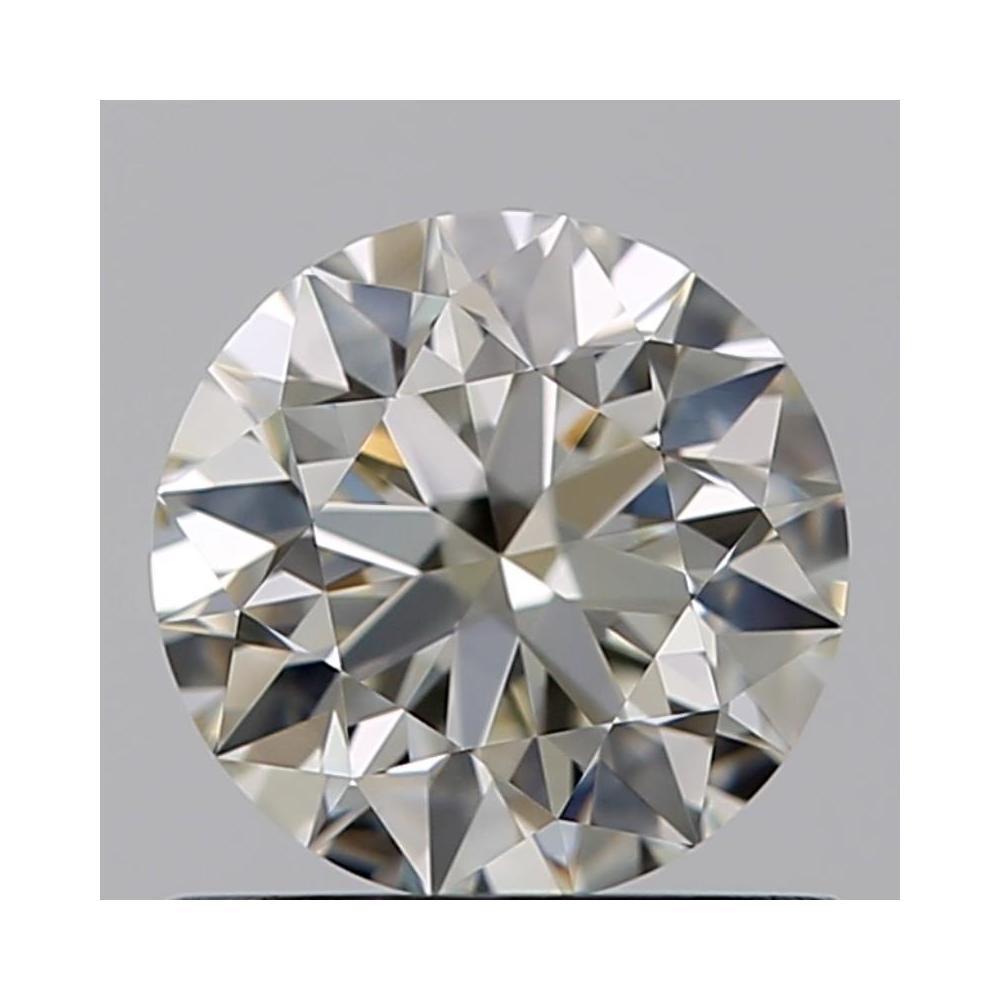 0.71 Carat Round Loose Diamond, J, VVS1, Super Ideal, GIA Certified