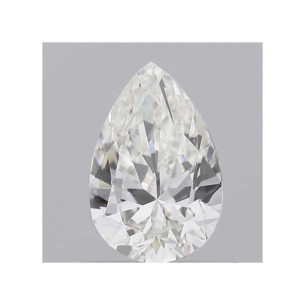 0.50 Carat Pear Loose Diamond, H, VVS1, Ideal, GIA Certified