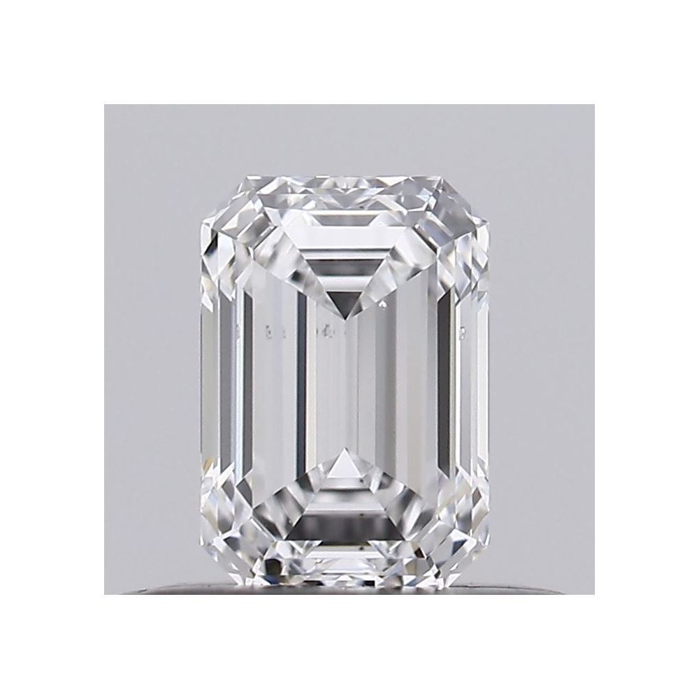 0.42 Carat Emerald Loose Diamond, D, SI1, Ideal, GIA Certified