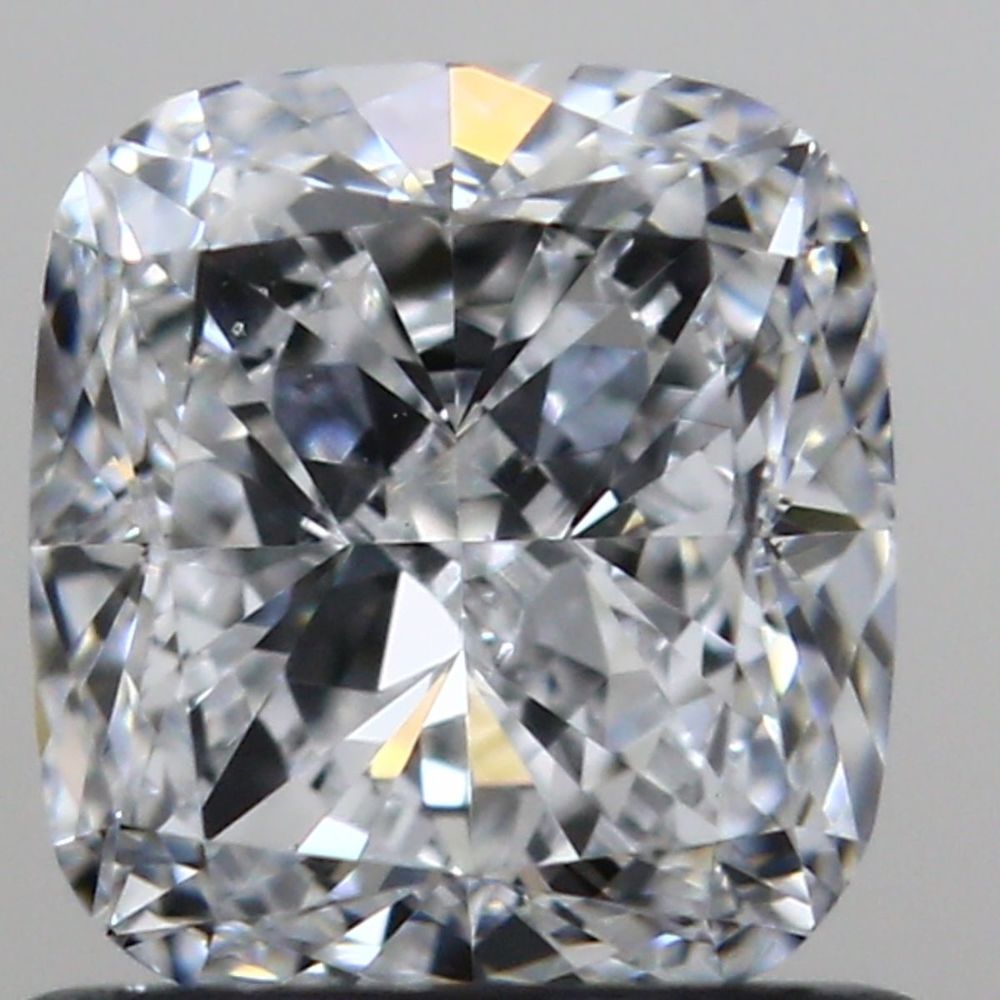 0.90 Carat Cushion Loose Diamond, D, VS2, Excellent, GIA Certified | Thumbnail
