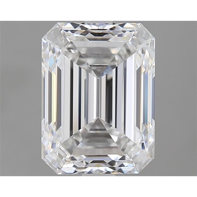2.51 Carat Emerald Loose Diamond, F, SI1, Super Ideal, GIA Certified | Thumbnail