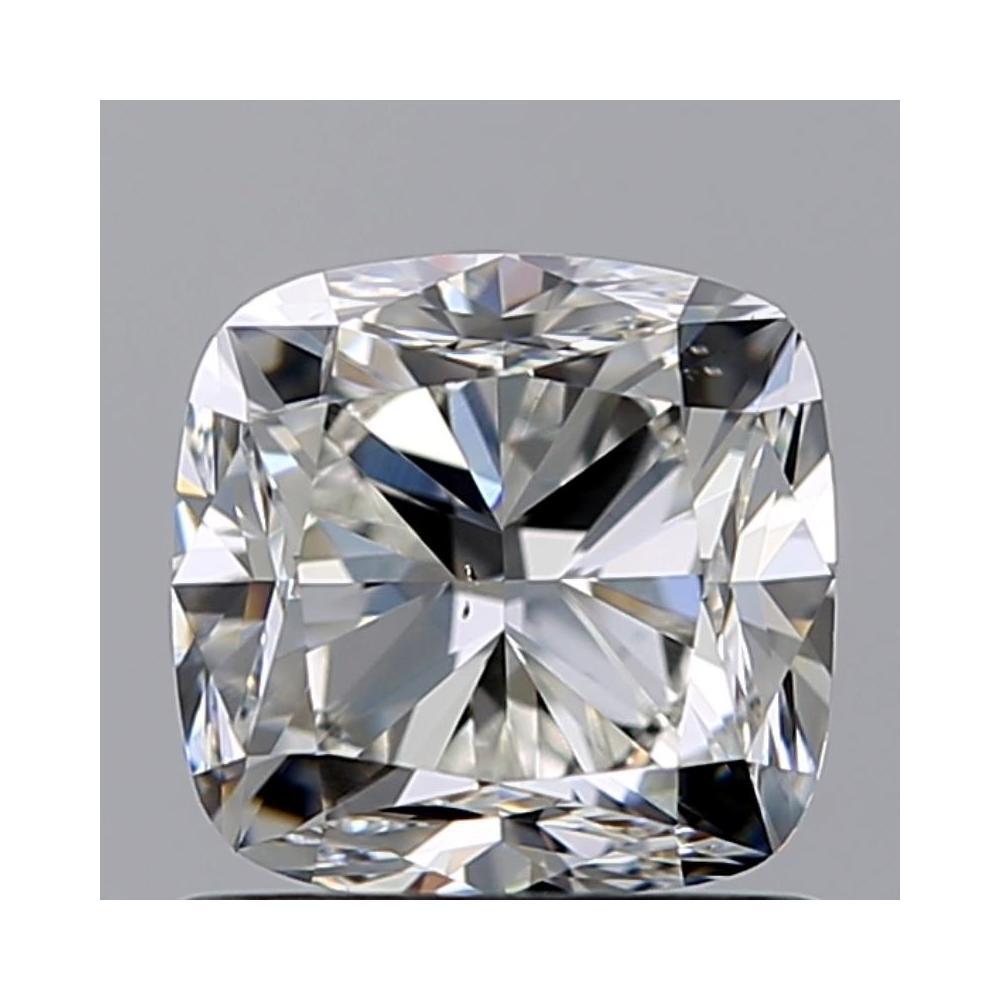 1.00 Carat Cushion Loose Diamond, H, VS2, Very Good, GIA Certified
