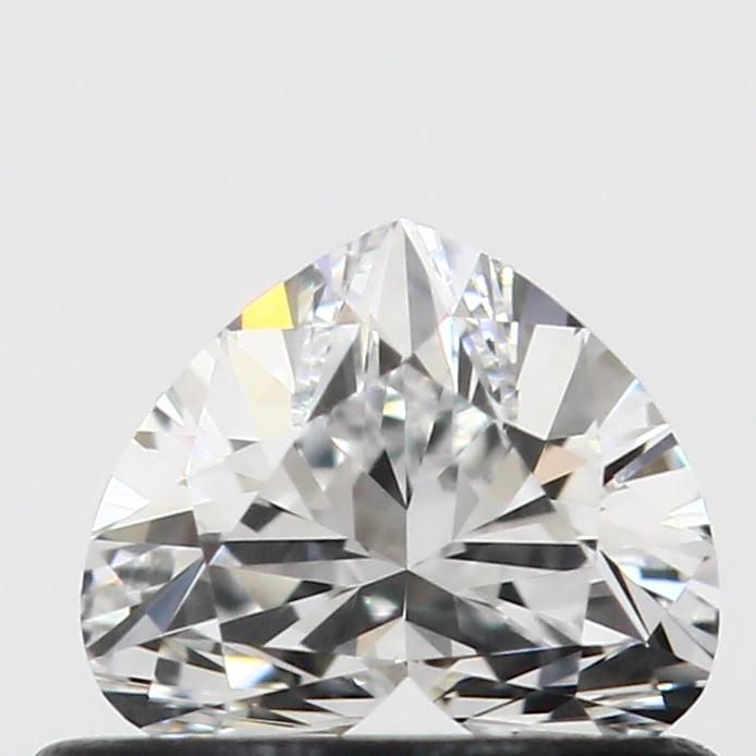 0.43 Carat Heart Loose Diamond, D, VVS2, Super Ideal, GIA Certified