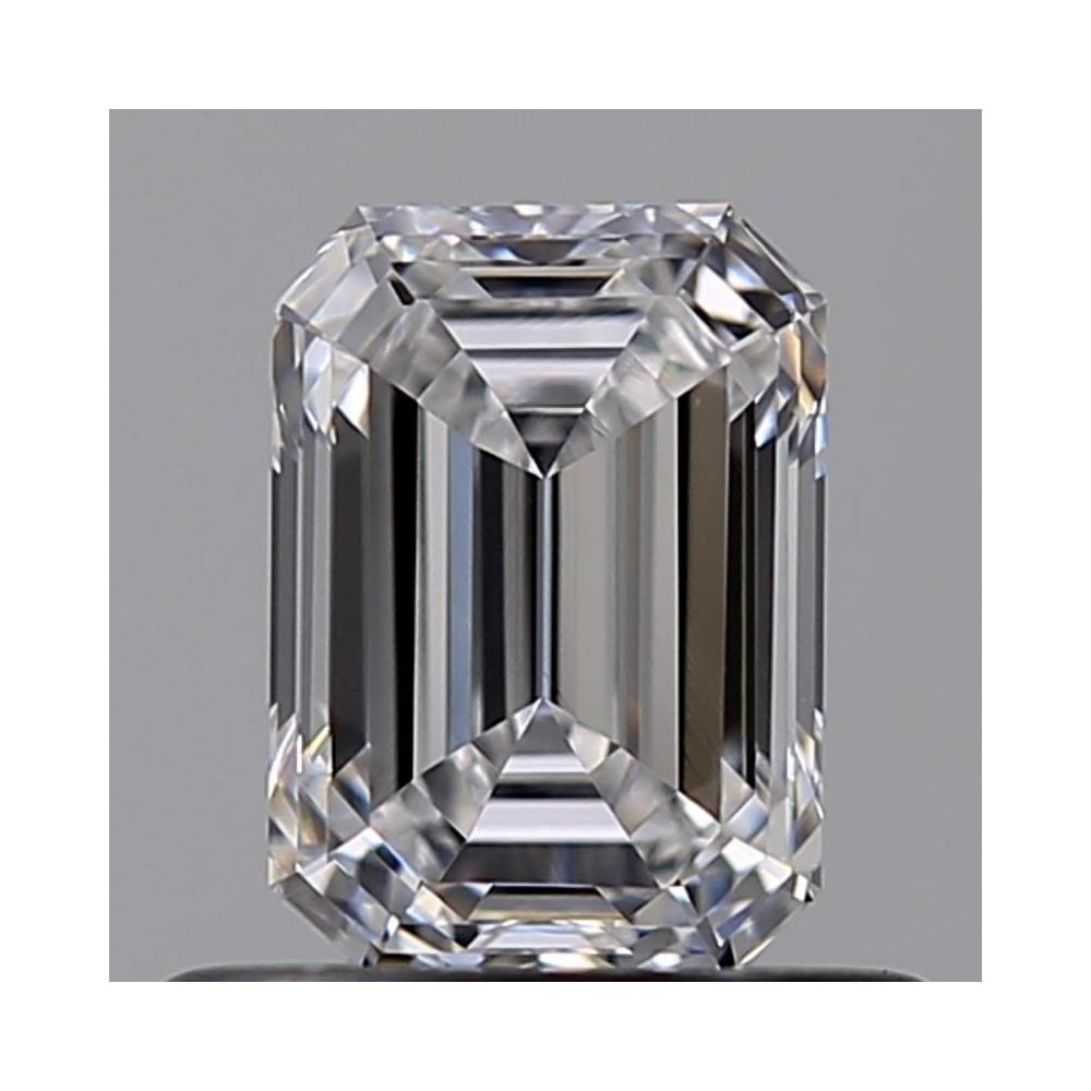 0.61 Carat Emerald Loose Diamond, D, VVS1, Ideal, GIA Certified