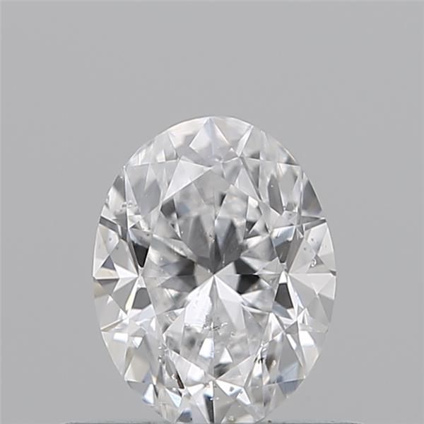 0.50 Carat Oval Loose Diamond, D, SI2, Excellent, GIA Certified