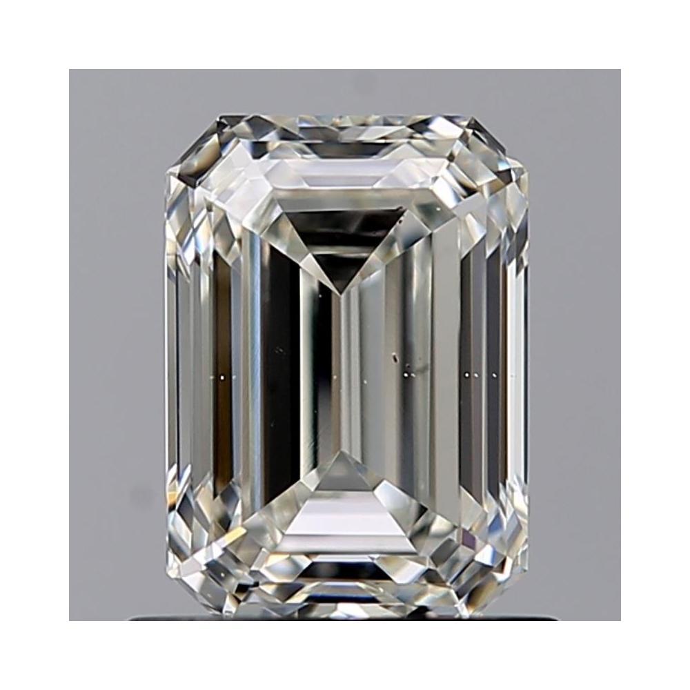 0.84 Carat Emerald Loose Diamond, H, VS2, Super Ideal, GIA Certified | Thumbnail