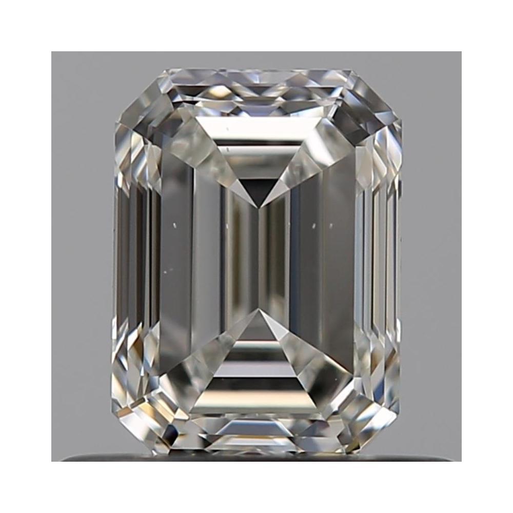 0.60 Carat Emerald Loose Diamond, H, VS2, Ideal, GIA Certified | Thumbnail