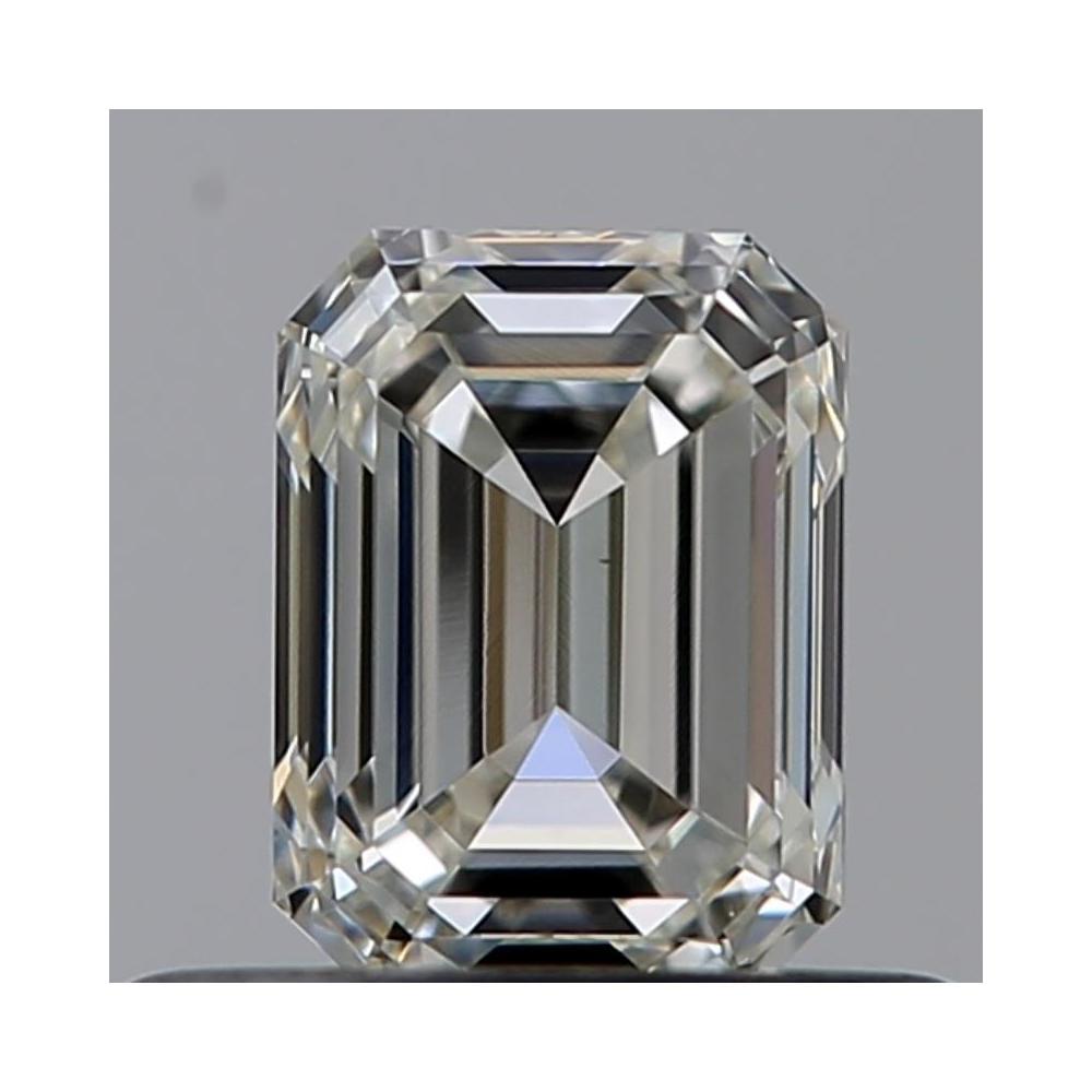 0.50 Carat Emerald Loose Diamond, J, VVS2, Excellent, GIA Certified | Thumbnail