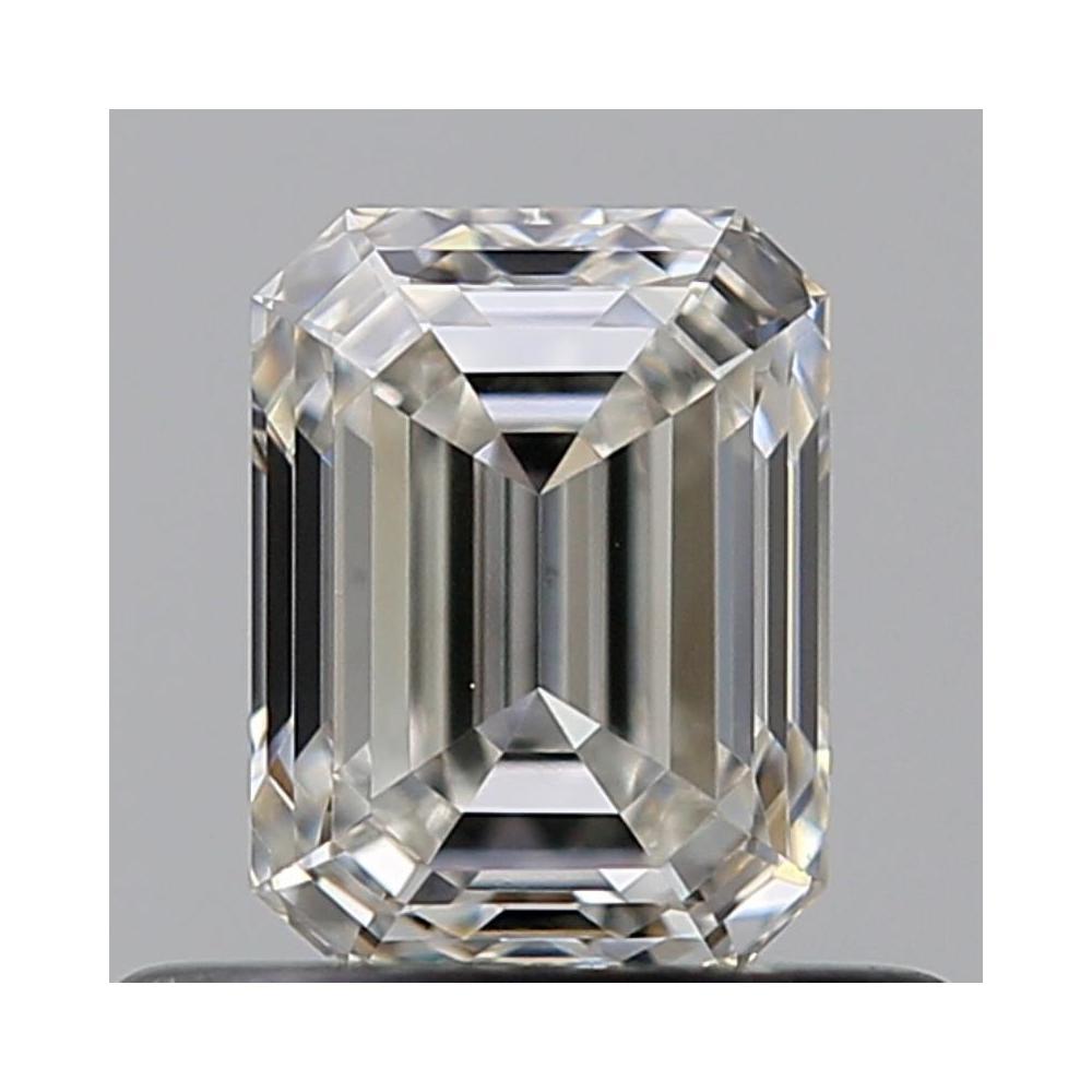 0.52 Carat Emerald Loose Diamond, H, VS1, Ideal, GIA Certified | Thumbnail