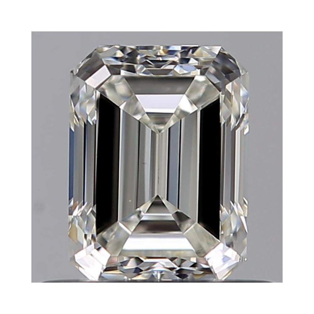 0.60 Carat Emerald Loose Diamond, J, VVS2, Excellent, GIA Certified | Thumbnail
