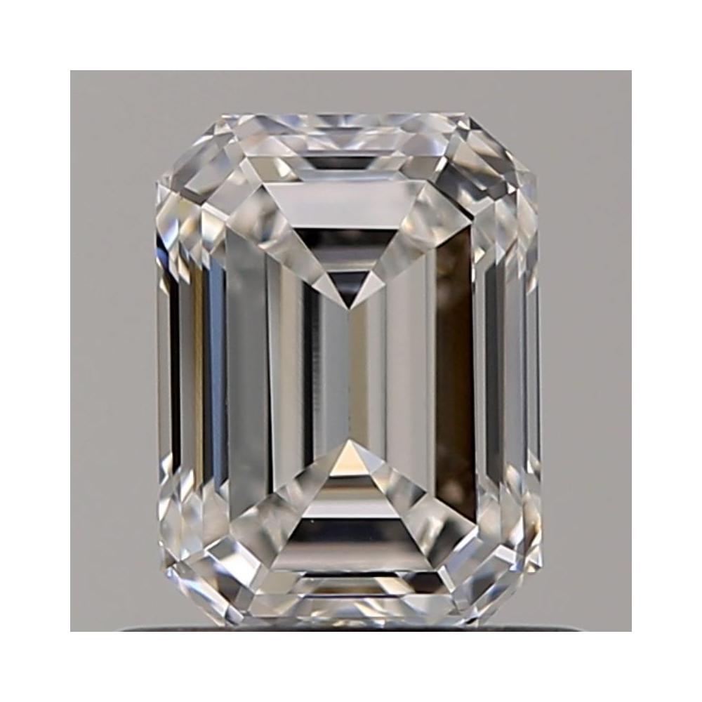 0.72 Carat Emerald Loose Diamond, F, VVS1, Ideal, GIA Certified | Thumbnail