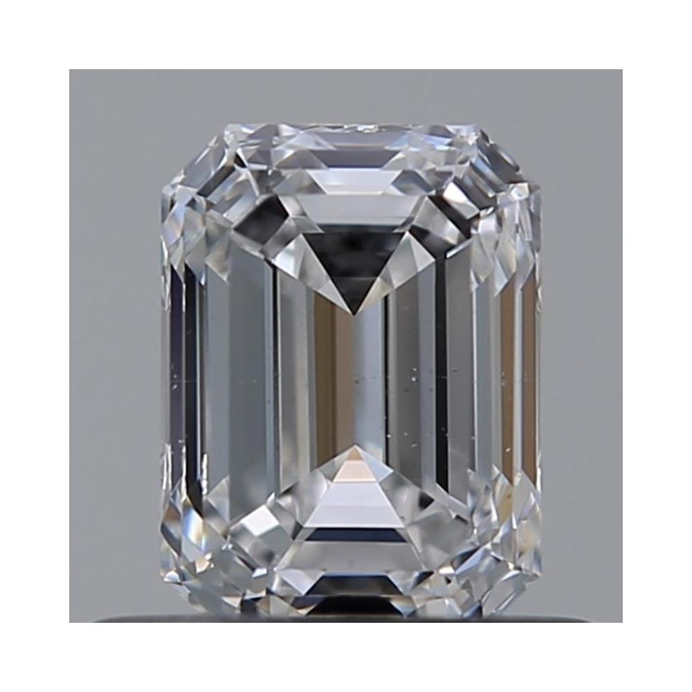 0.62 Carat Emerald Loose Diamond, D, VS2, Super Ideal, GIA Certified | Thumbnail