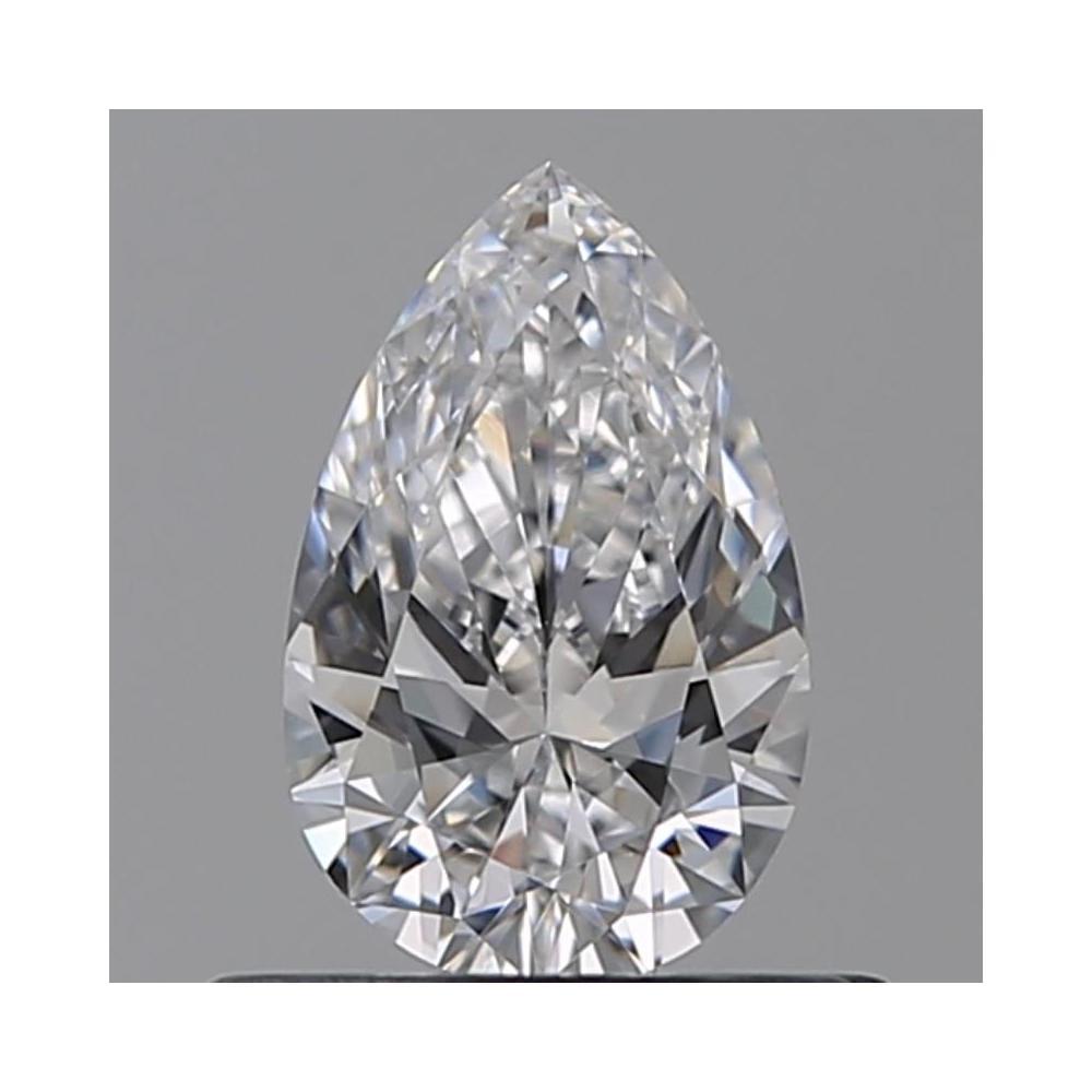 0.52 Carat Pear Loose Diamond, D, VVS1, Ideal, GIA Certified