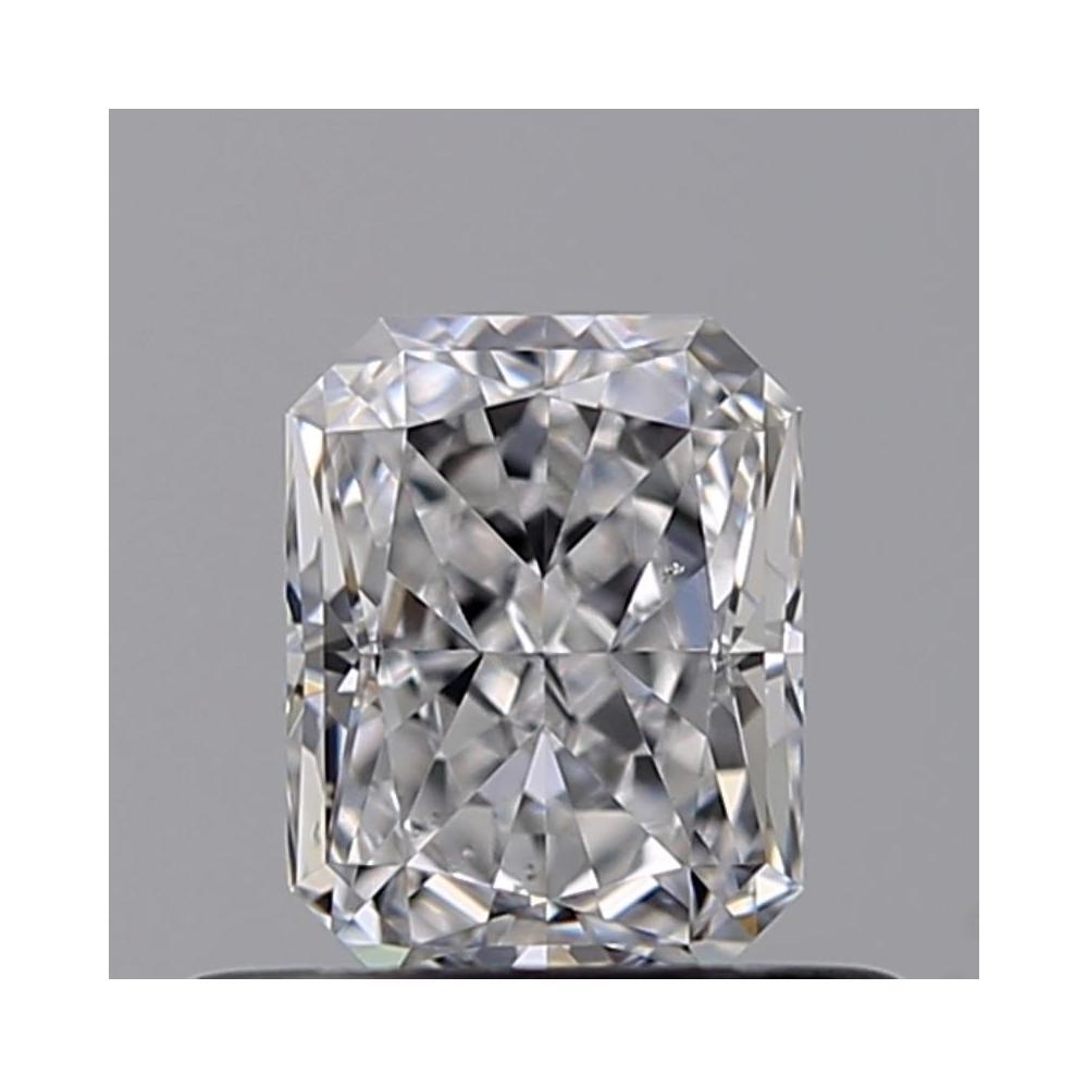 0.52 Carat Radiant Loose Diamond, D, VS2, Super Ideal, GIA Certified