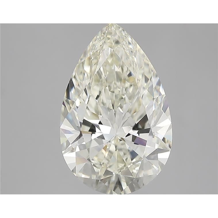 3.84 Carat Pear Loose Diamond, K, IF, Super Ideal, IGI Certified | Thumbnail