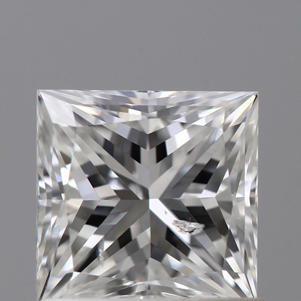 0.91 Carat Princess Loose Diamond, F, I1, Excellent, GIA Certified | Thumbnail