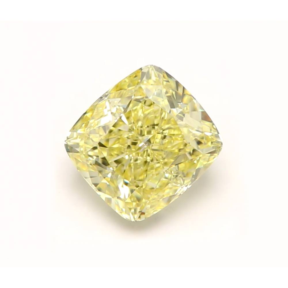 0.91 Carat Cushion Loose Diamond, FCY, SI1, Ideal, GIA Certified | Thumbnail