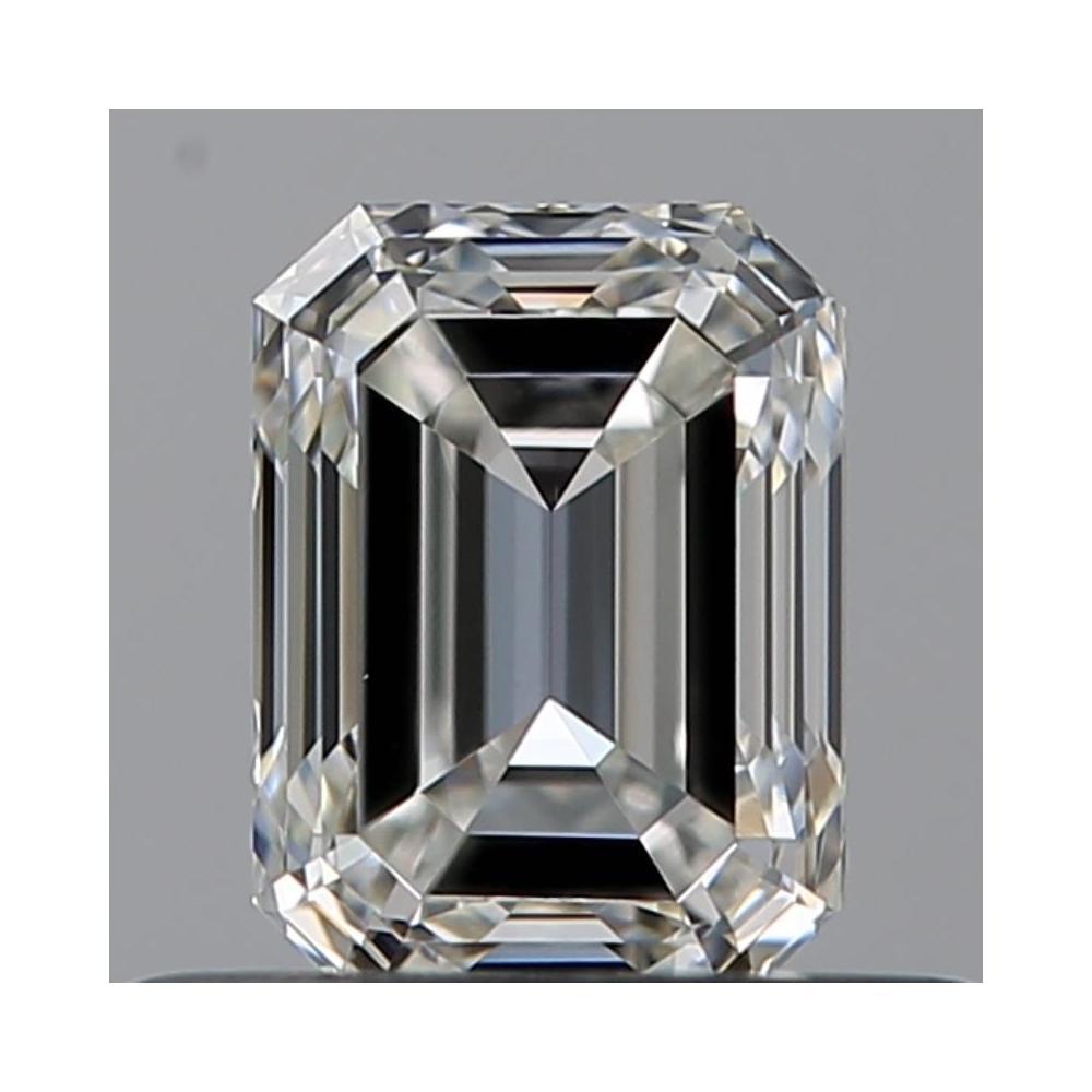 0.50 Carat Emerald Loose Diamond, H, VVS1, Ideal, GIA Certified