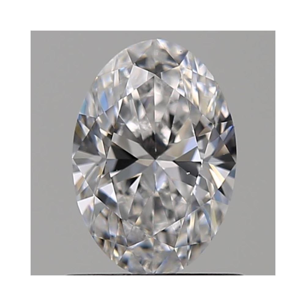 0.70 Carat Oval Loose Diamond, D, VVS2, Ideal, GIA Certified