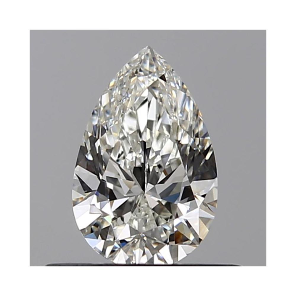 0.50 Carat Pear Loose Diamond, H, VS1, Ideal, GIA Certified