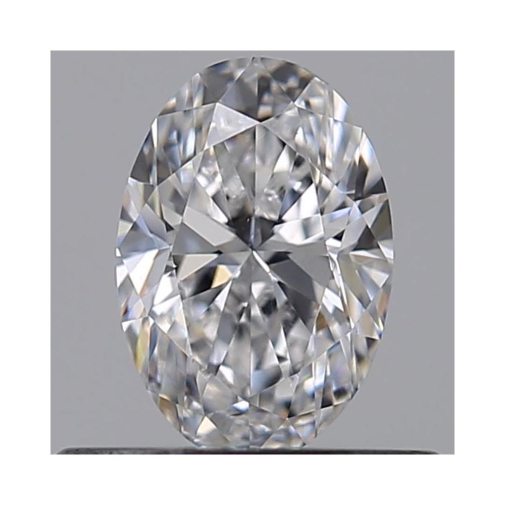 0.42 Carat Oval Loose Diamond, D, VVS2, Ideal, GIA Certified | Thumbnail