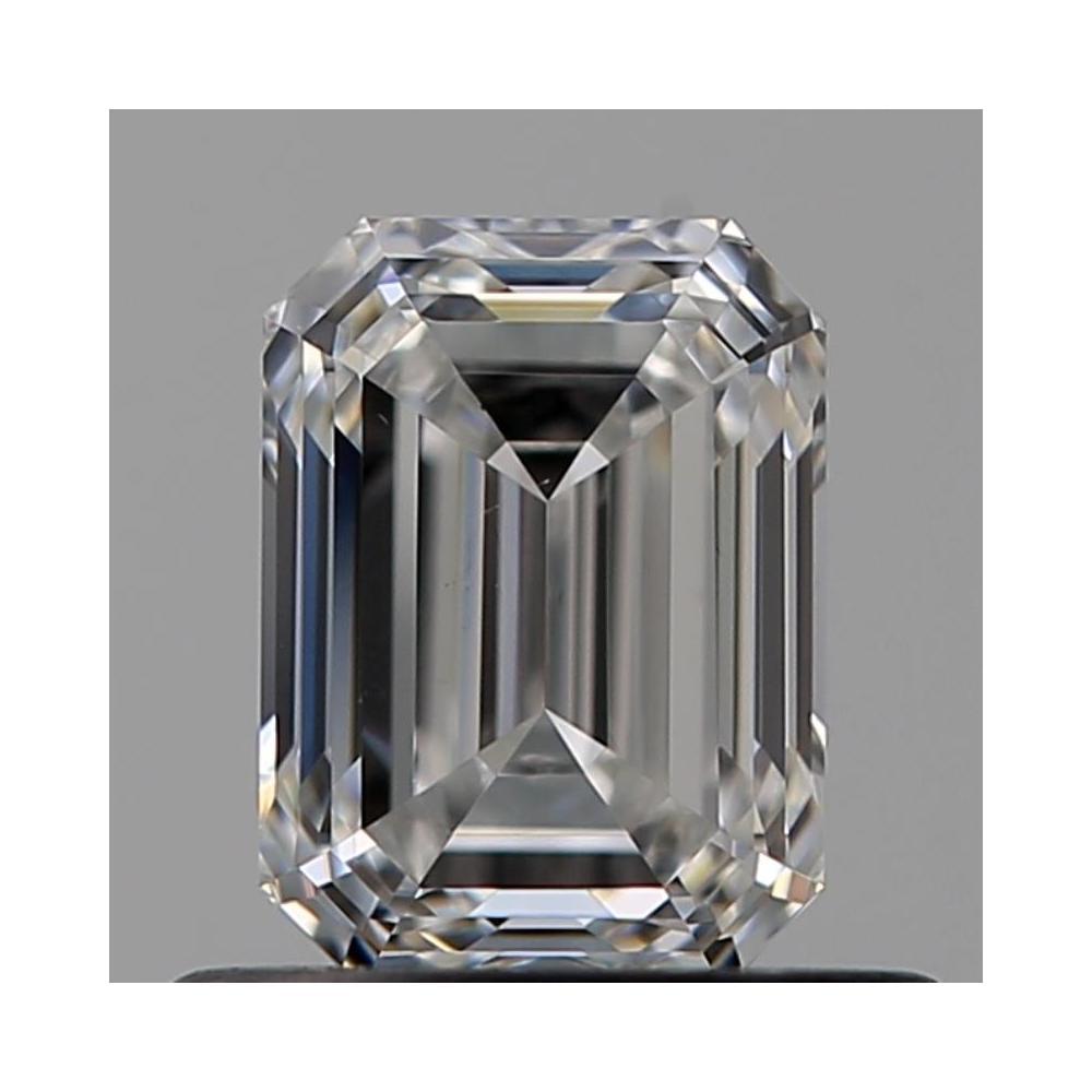 0.60 Carat Emerald Loose Diamond, F, VS1, Super Ideal, GIA Certified | Thumbnail