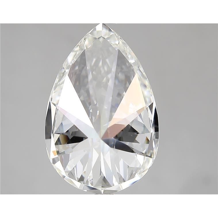 4.01 Carat Pear Loose Diamond, H, IF, Super Ideal, IGI Certified
