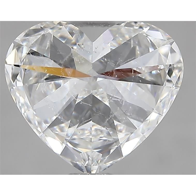 2.02 Carat Heart Loose Diamond, F, SI1, Super Ideal, IGI Certified