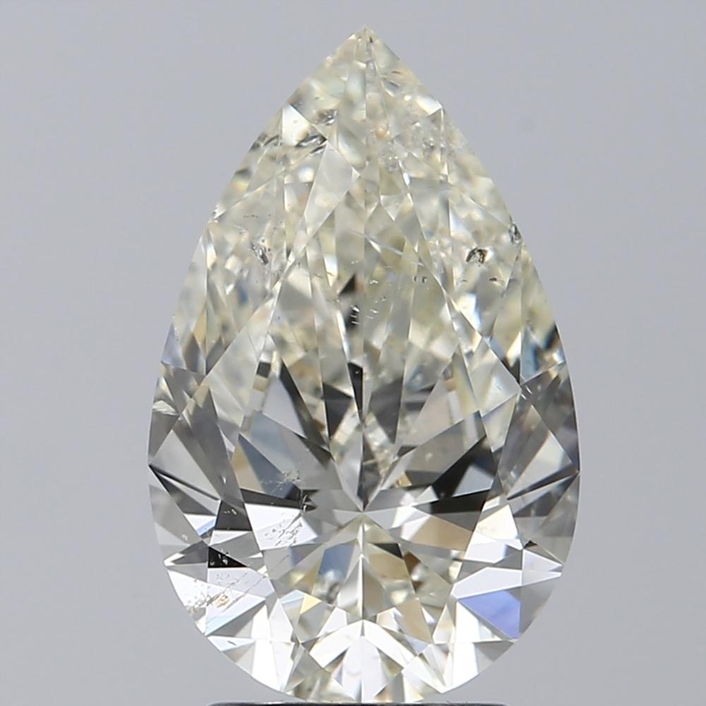 2.53 Carat Pear Loose Diamond, J, SI2, Super Ideal, IGI Certified