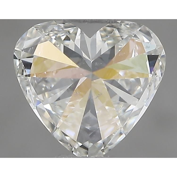0.54 Carat Heart Loose Diamond, H, VS2, Ideal, IGI Certified | Thumbnail
