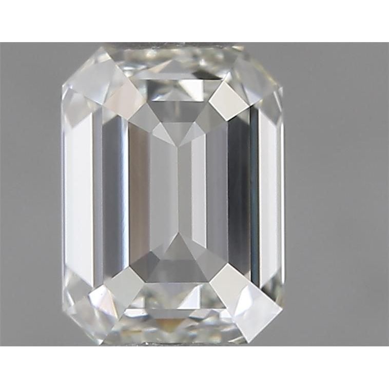 0.53 Carat Emerald Loose Diamond, I, VVS2, Excellent, IGI Certified | Thumbnail