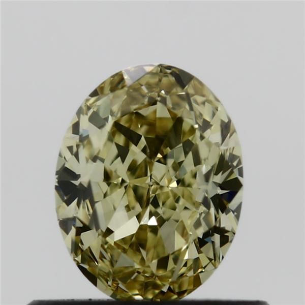 0.56 Carat Oval Loose Diamond, Fancy Brownish Yellow, VVS1, Excellent, GIA Certified