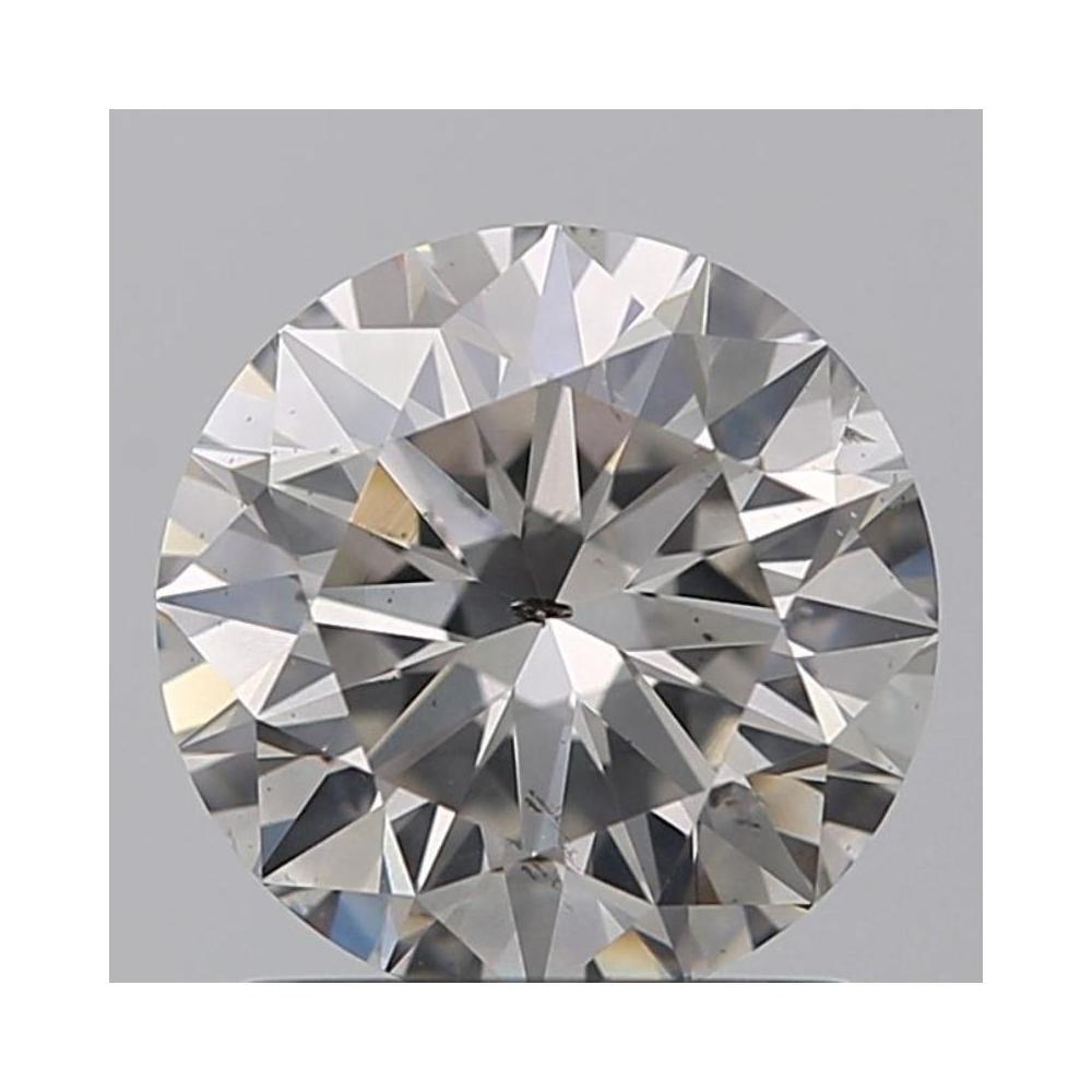 1.23 Carat Round Loose Diamond, fancy light gray, SI2, Super Ideal, GIA Certified | Thumbnail