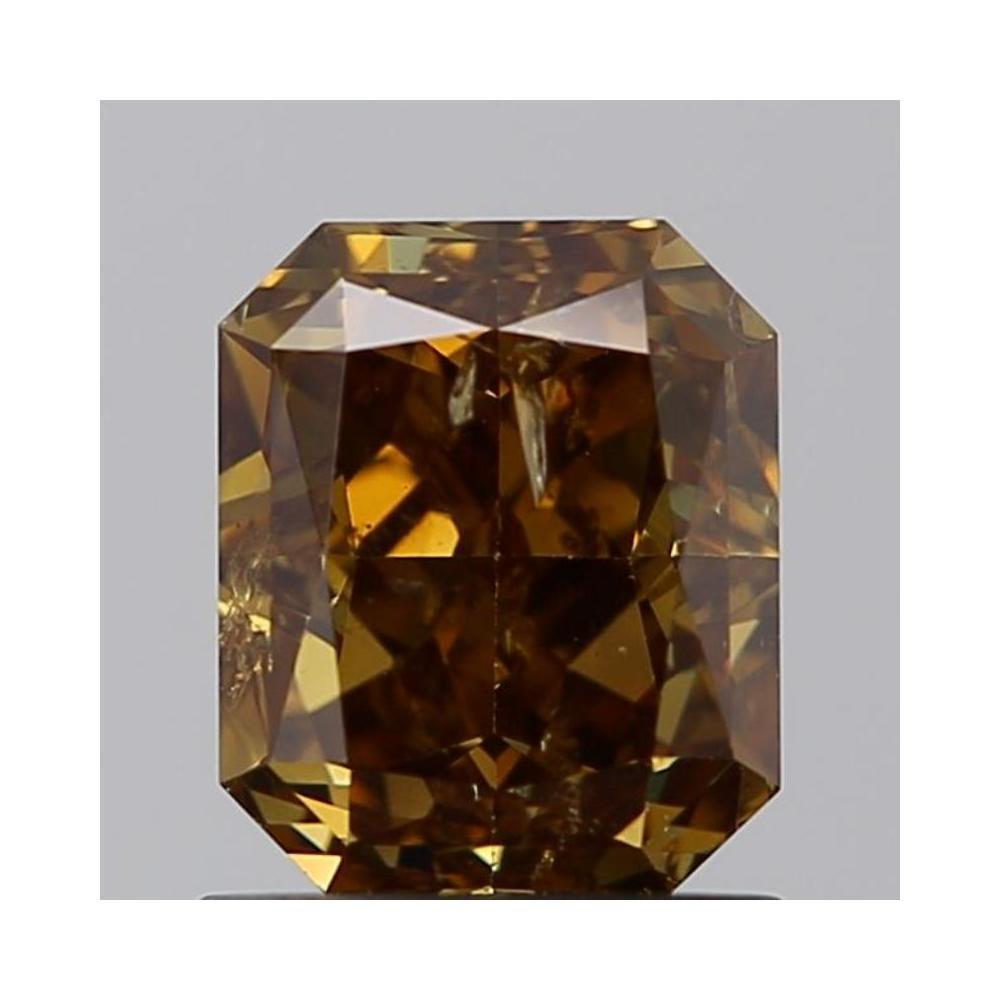 1.29 Carat Cushion Loose Diamond, fancy deep yellow brown, I1, Very Good, GIA Certified | Thumbnail