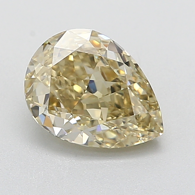 0.91 Carat Pear Loose Diamond, FANCY, VVS2, Super Ideal, GIA Certified