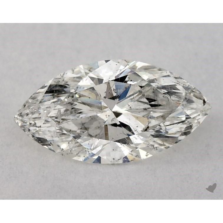 0.70 Carat Marquise Loose Diamond, H, I1, Ideal, GIA Certified | Thumbnail