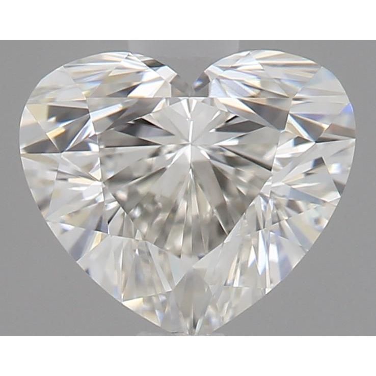 0.51 Carat Heart Loose Diamond, I, IF, Ideal, GIA Certified