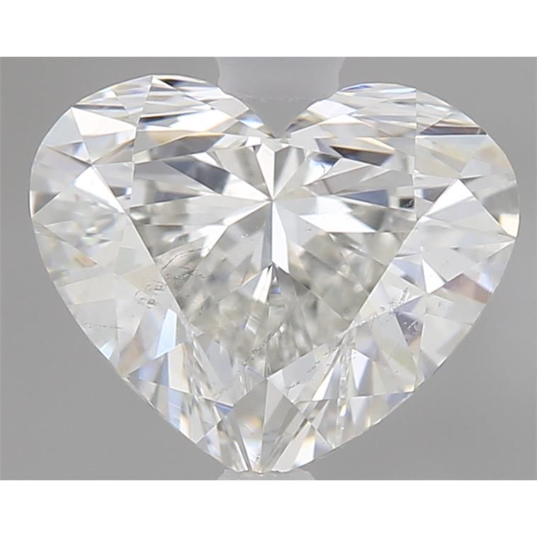 0.90 Carat Heart Loose Diamond, H, SI2, Ideal, GIA Certified | Thumbnail