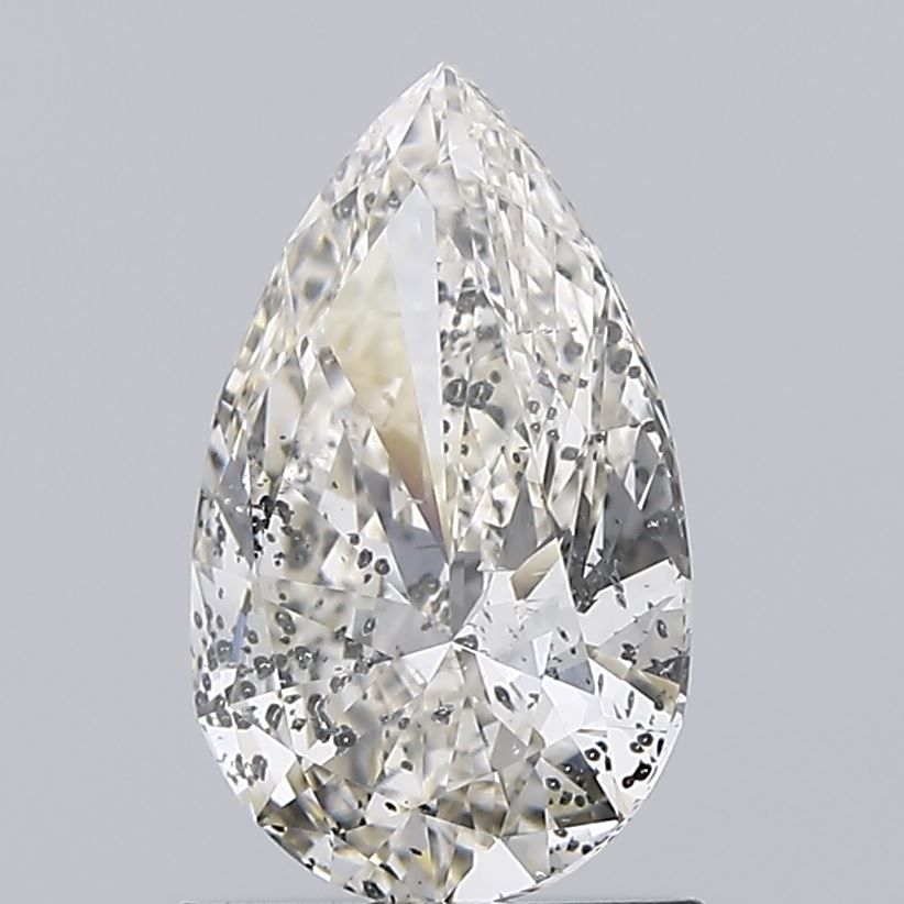 1.00 Carat Pear Loose Diamond, K Faint Brown, I1, Super Ideal, GIA Certified | Thumbnail