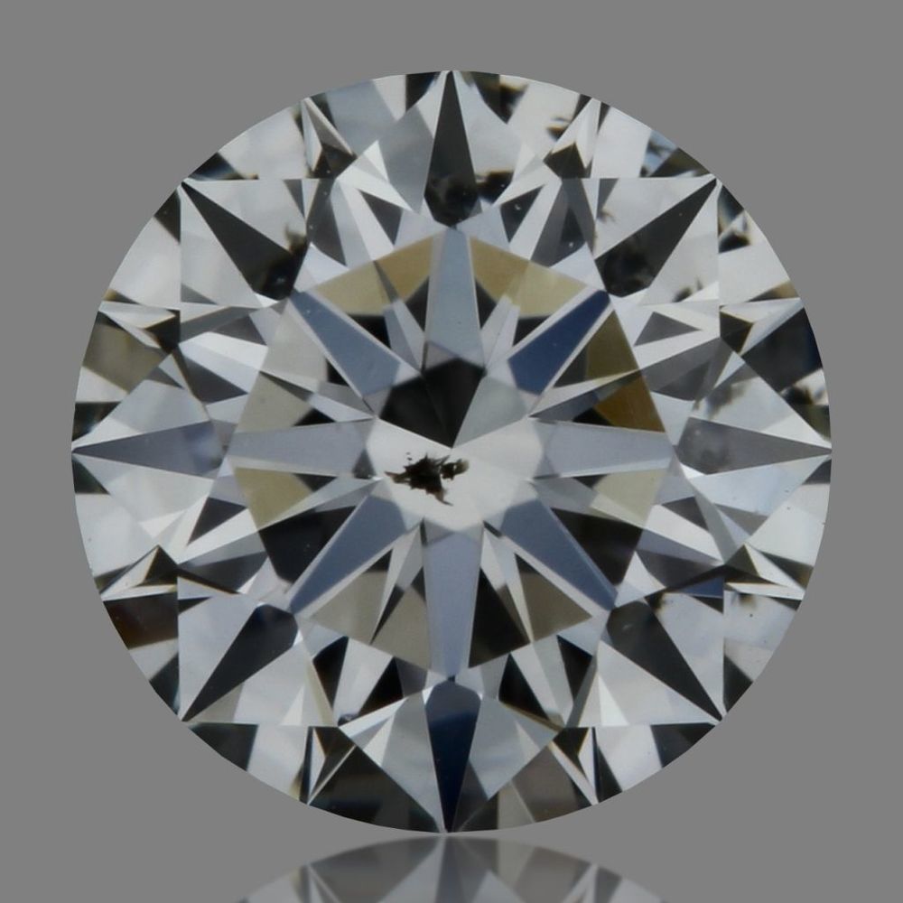 0.51 Carat Round Loose Diamond, H, SI2, Super Ideal, GIA Certified