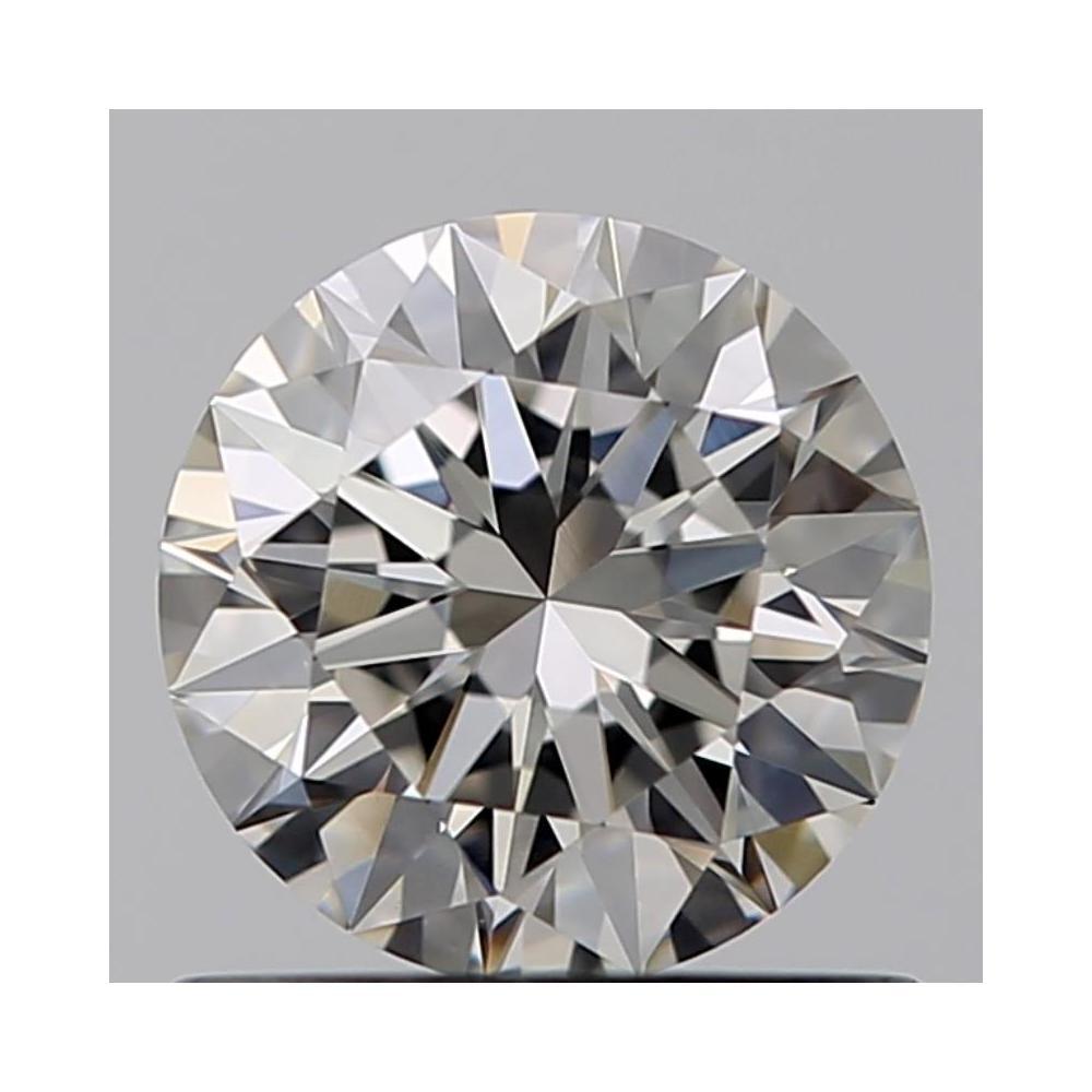 0.71 Carat Round Loose Diamond, H, VS1, Super Ideal, GIA Certified