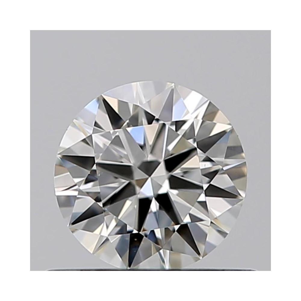 0.45 Carat Round Loose Diamond, H, VVS2, Excellent, GIA Certified | Thumbnail