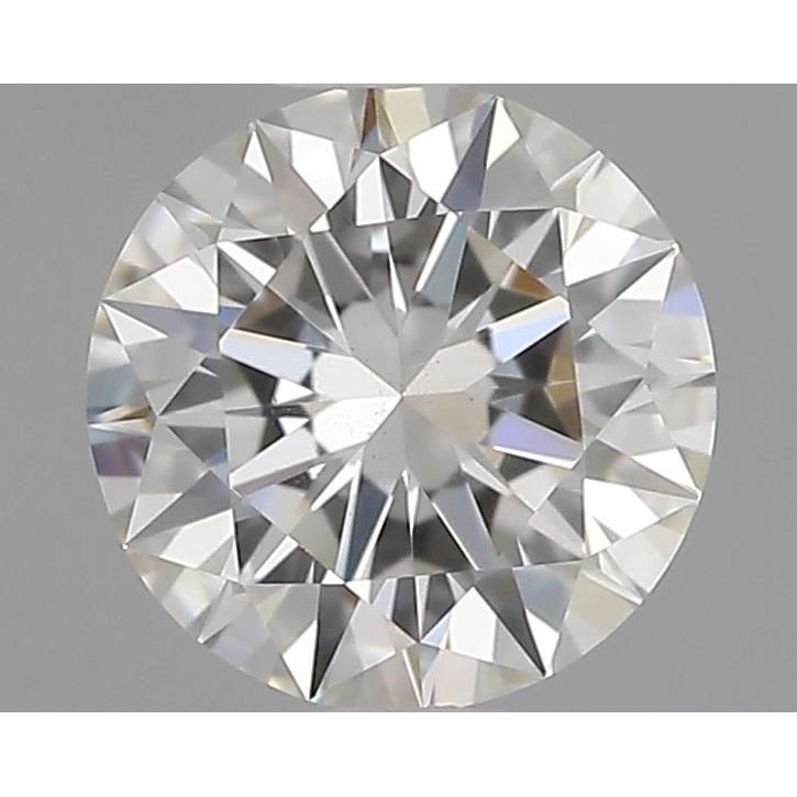 0.37 Carat Round Loose Diamond, H, VS2, Ideal, GIA Certified