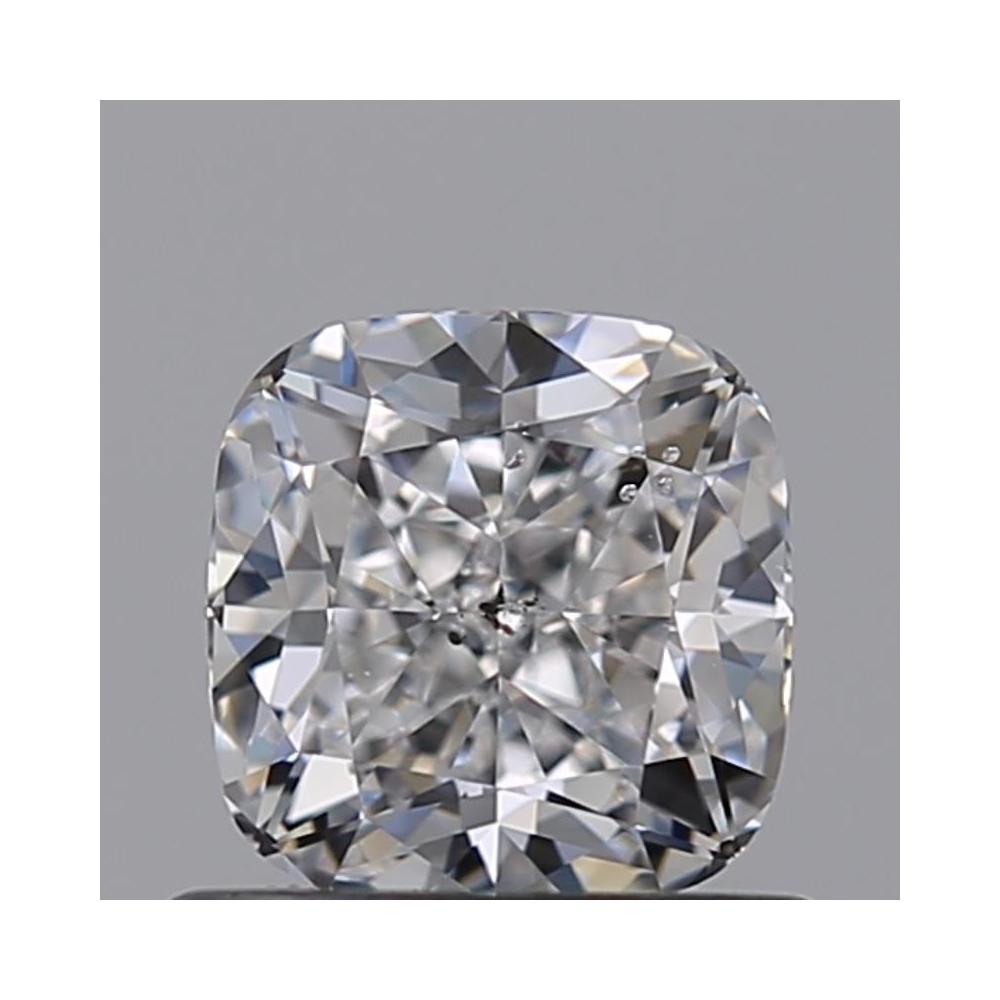 0.70 Carat Cushion Loose Diamond, D, SI2, Ideal, GIA Certified | Thumbnail